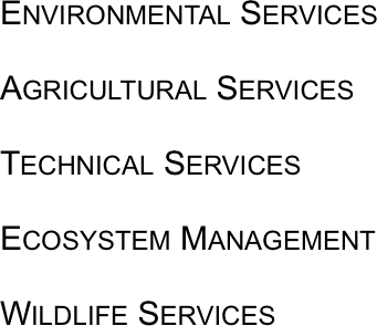 ENVIRONMENTAL SERVICES